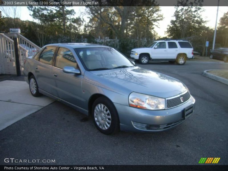 Silver Blue / Light Tan 2003 Saturn L Series L200 Sedan