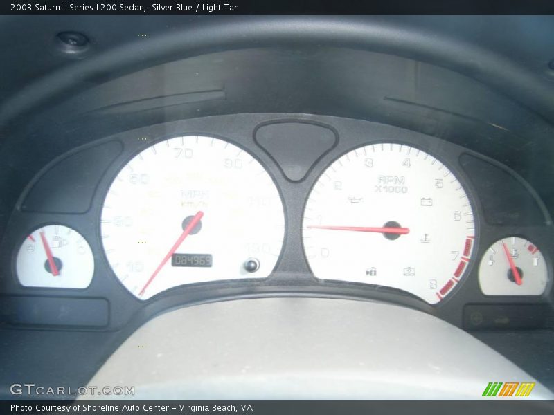 Silver Blue / Light Tan 2003 Saturn L Series L200 Sedan