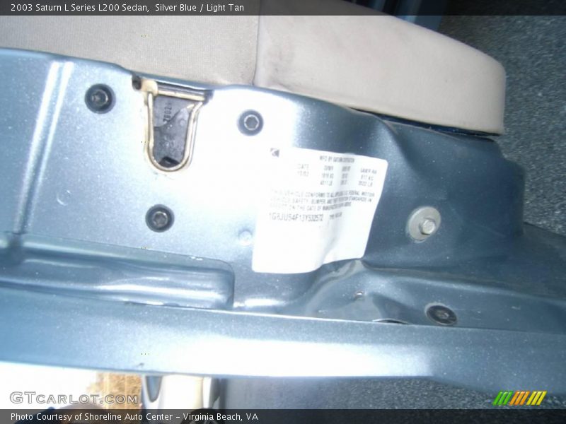 Silver Blue / Light Tan 2003 Saturn L Series L200 Sedan