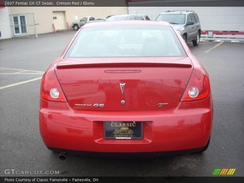 Crimson Red / Ebony 2007 Pontiac G6 GT Sedan