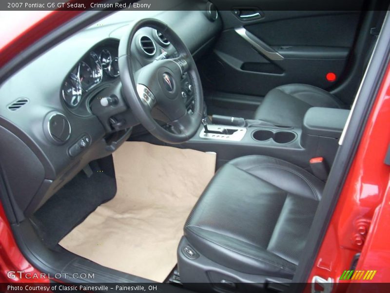 Crimson Red / Ebony 2007 Pontiac G6 GT Sedan