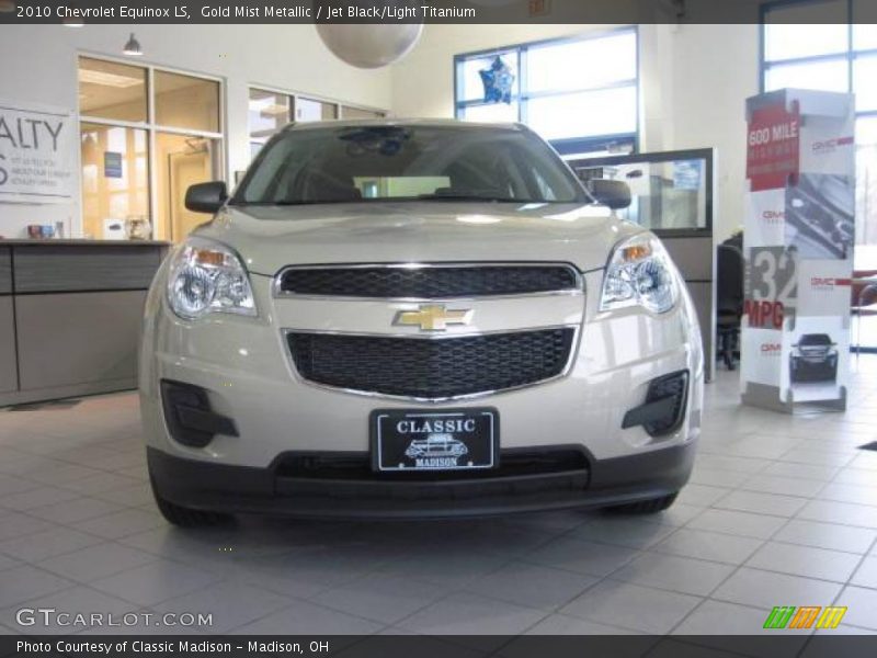 Gold Mist Metallic / Jet Black/Light Titanium 2010 Chevrolet Equinox LS