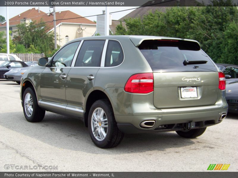 Olive Green Metallic / Havanna/Sand Beige 2009 Porsche Cayenne S