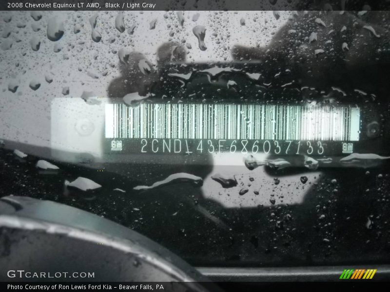 Black / Light Gray 2008 Chevrolet Equinox LT AWD