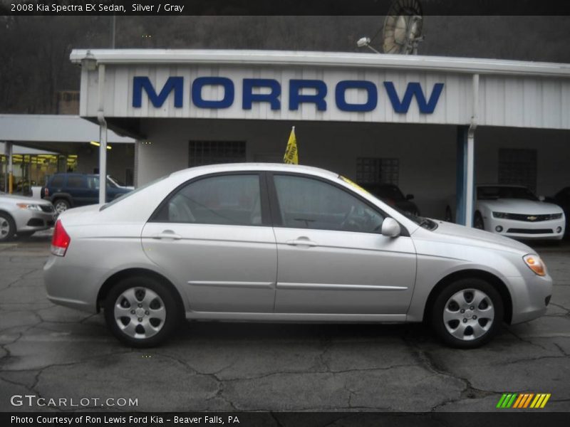 Silver / Gray 2008 Kia Spectra EX Sedan