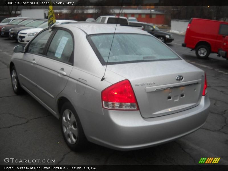 Silver / Gray 2008 Kia Spectra EX Sedan
