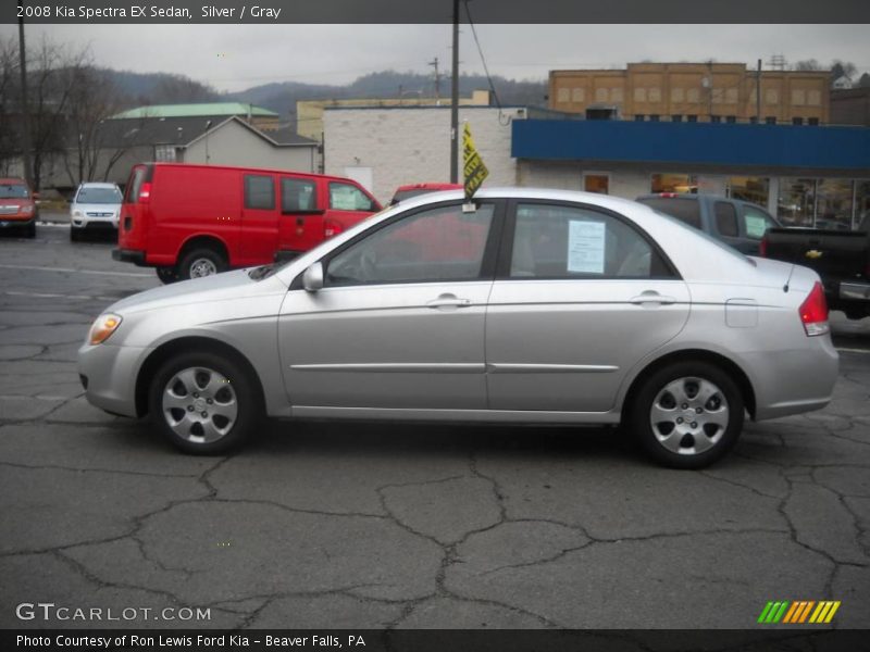 Silver / Gray 2008 Kia Spectra EX Sedan