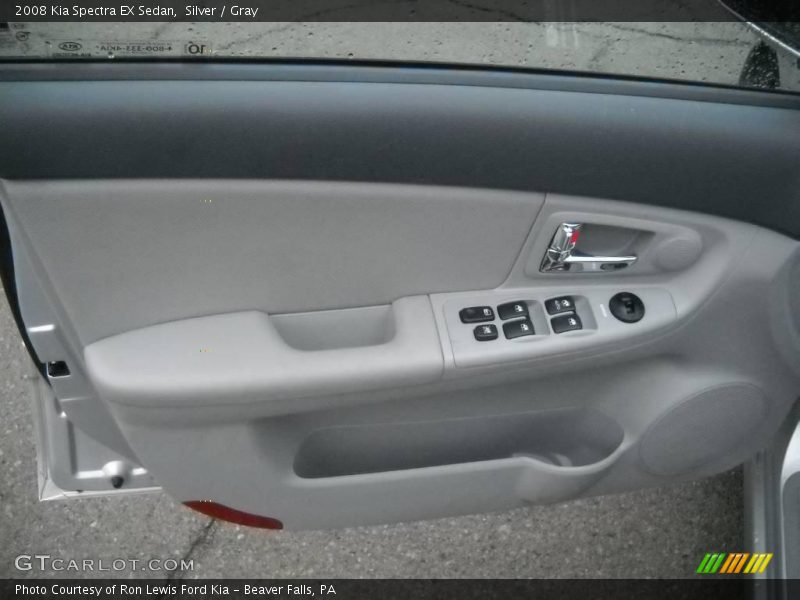Silver / Gray 2008 Kia Spectra EX Sedan