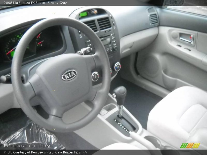 Silver / Gray 2008 Kia Spectra EX Sedan