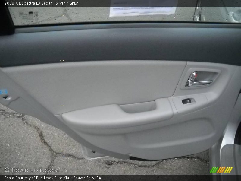 Silver / Gray 2008 Kia Spectra EX Sedan
