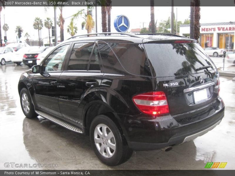 Black / Black 2007 Mercedes-Benz ML 350 4Matic