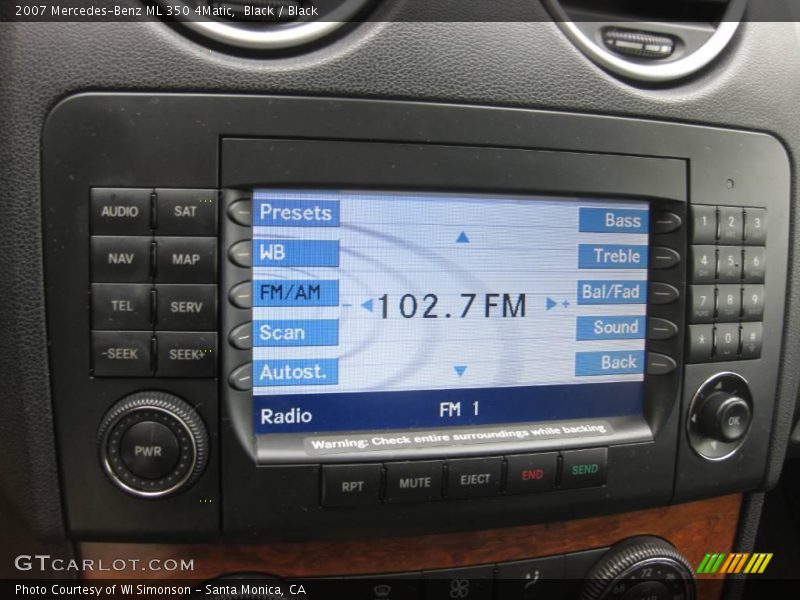Black / Black 2007 Mercedes-Benz ML 350 4Matic