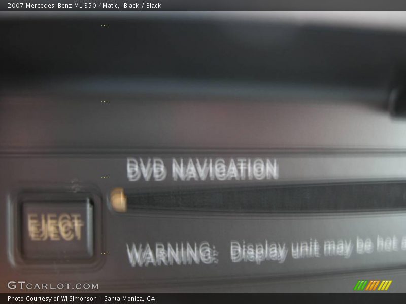 Black / Black 2007 Mercedes-Benz ML 350 4Matic