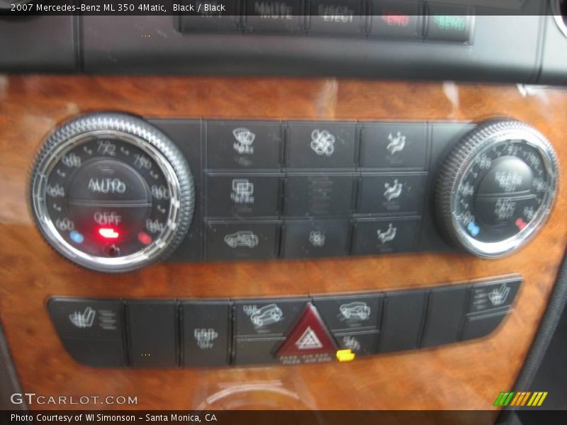 Black / Black 2007 Mercedes-Benz ML 350 4Matic