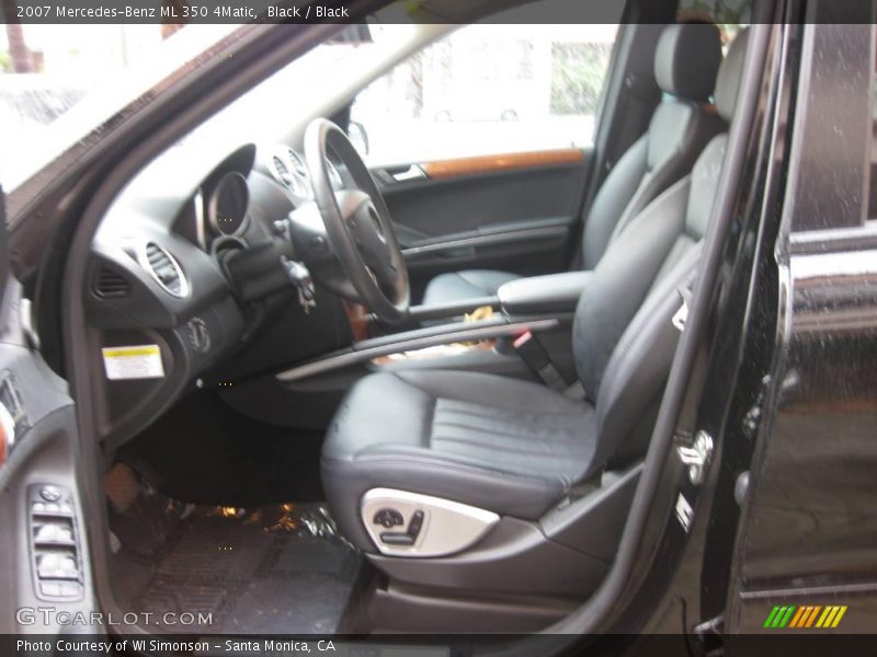 Black / Black 2007 Mercedes-Benz ML 350 4Matic