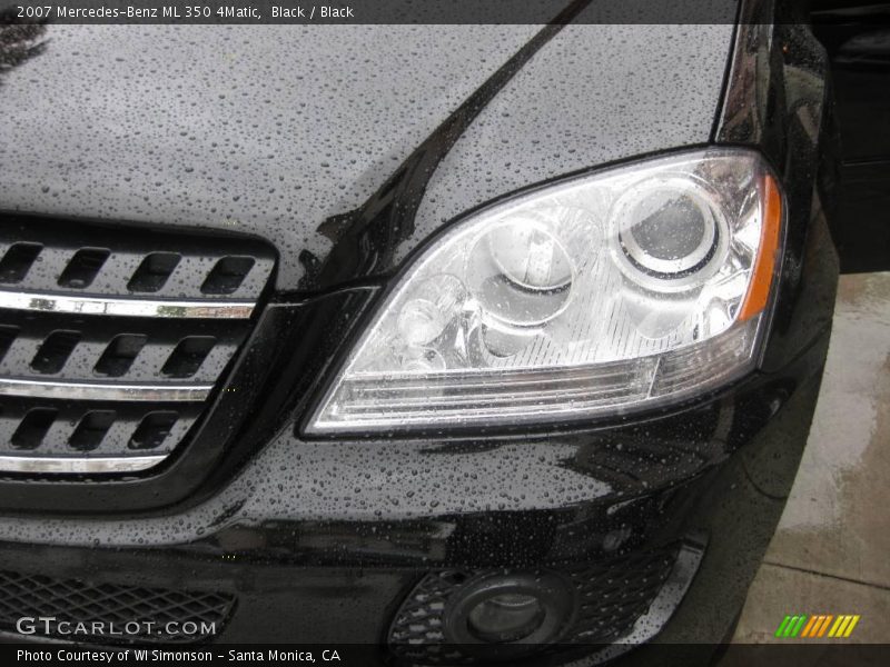 Black / Black 2007 Mercedes-Benz ML 350 4Matic