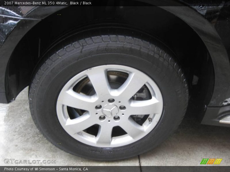 Black / Black 2007 Mercedes-Benz ML 350 4Matic