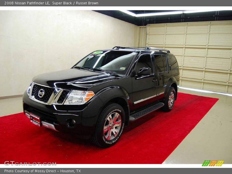 Super Black / Russet Brown 2008 Nissan Pathfinder LE