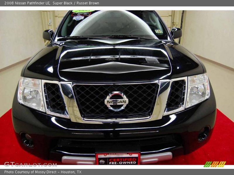 Super Black / Russet Brown 2008 Nissan Pathfinder LE