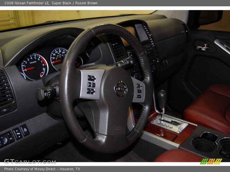 Super Black / Russet Brown 2008 Nissan Pathfinder LE
