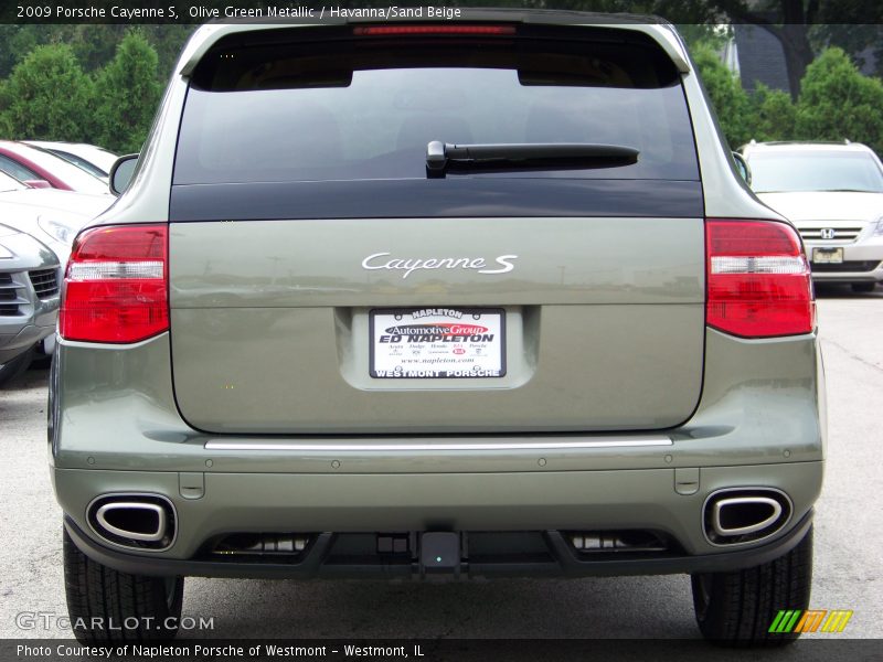 Olive Green Metallic / Havanna/Sand Beige 2009 Porsche Cayenne S