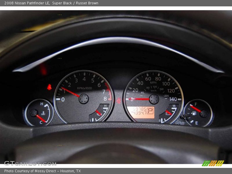 Super Black / Russet Brown 2008 Nissan Pathfinder LE