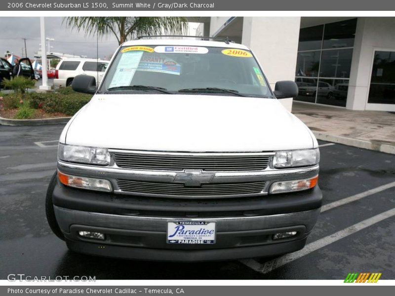 Summit White / Gray/Dark Charcoal 2006 Chevrolet Suburban LS 1500
