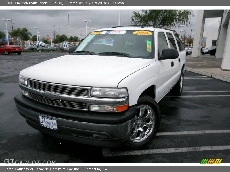 Summit White / Gray/Dark Charcoal 2006 Chevrolet Suburban LS 1500