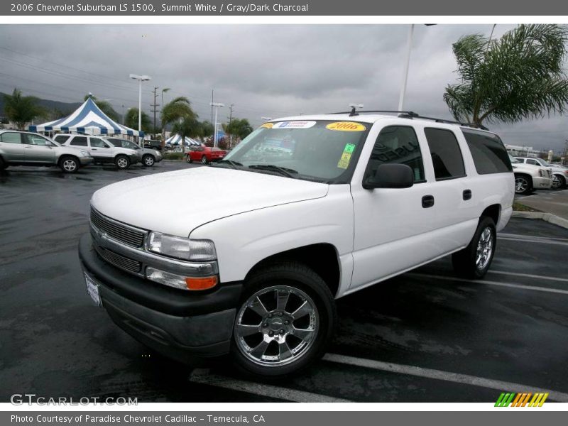 Summit White / Gray/Dark Charcoal 2006 Chevrolet Suburban LS 1500