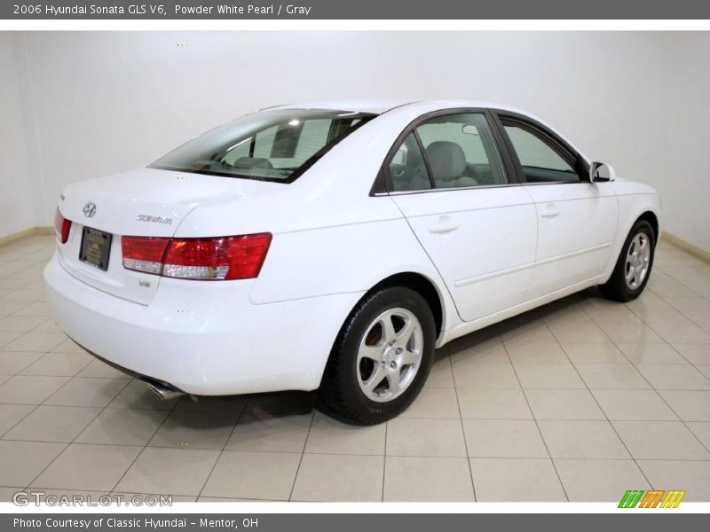 Powder White Pearl / Gray 2006 Hyundai Sonata GLS V6