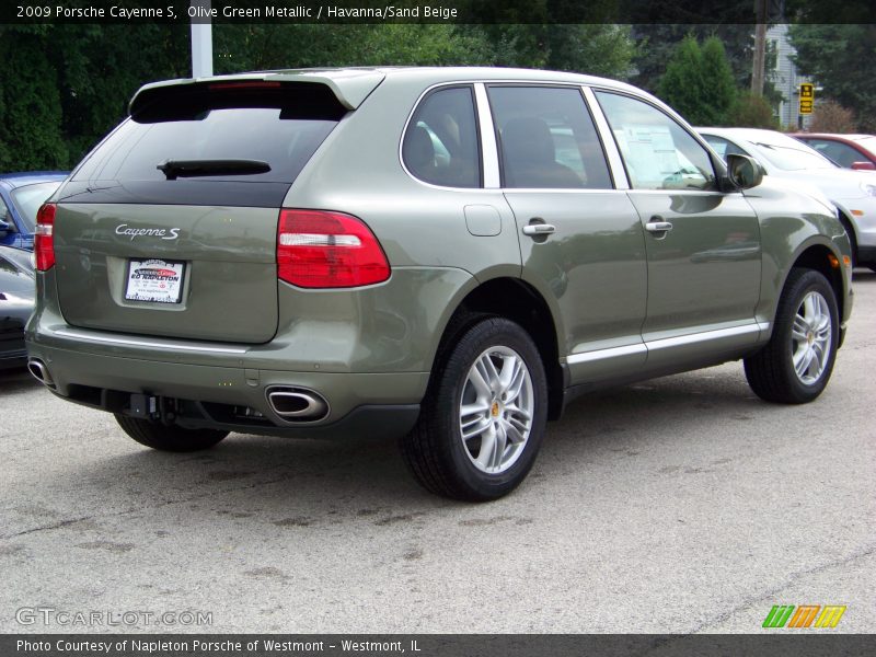 Olive Green Metallic / Havanna/Sand Beige 2009 Porsche Cayenne S