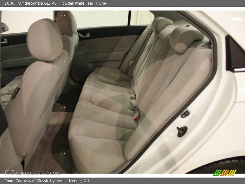 Powder White Pearl / Gray 2006 Hyundai Sonata GLS V6
