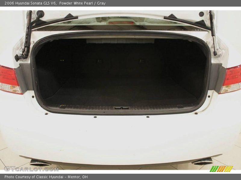 Powder White Pearl / Gray 2006 Hyundai Sonata GLS V6