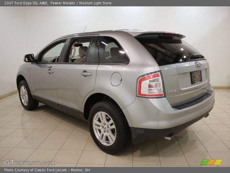 Pewter Metallic / Medium Light Stone 2007 Ford Edge SEL AWD