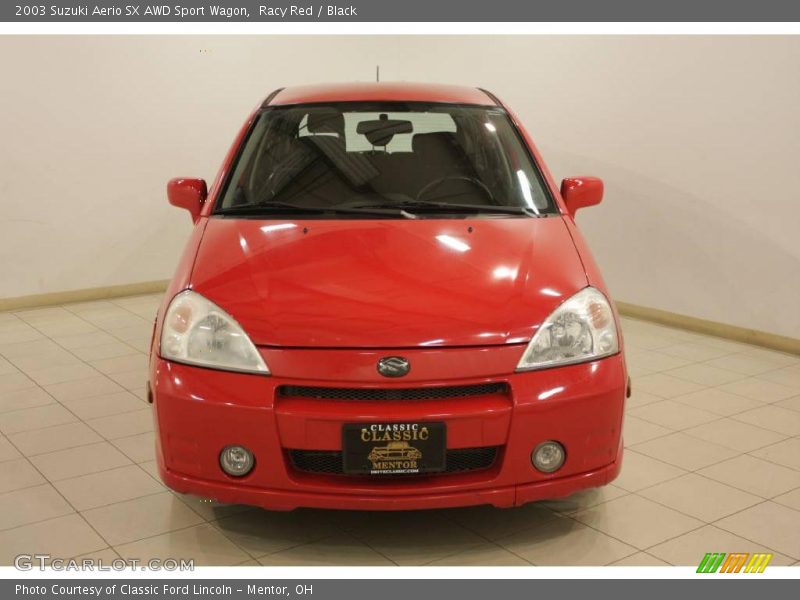 Racy Red / Black 2003 Suzuki Aerio SX AWD Sport Wagon