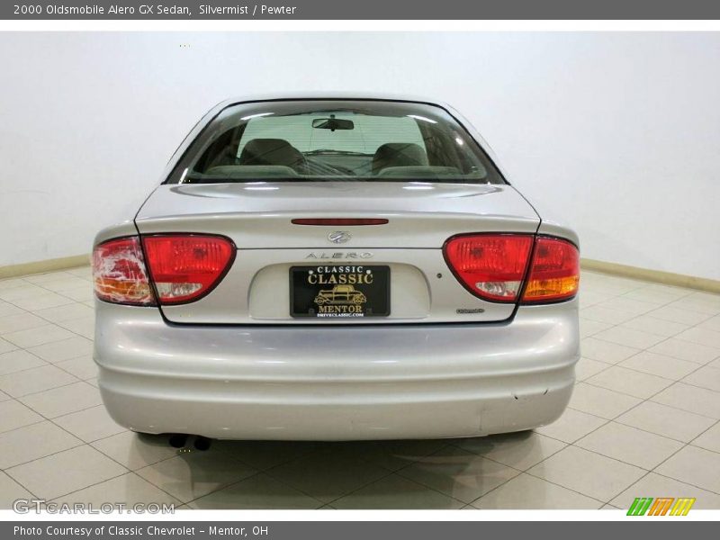 Silvermist / Pewter 2000 Oldsmobile Alero GX Sedan