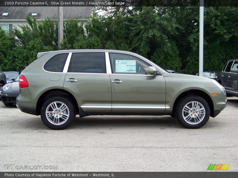 Olive Green Metallic / Havanna/Sand Beige 2009 Porsche Cayenne S