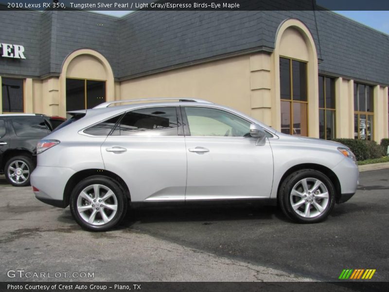 Tungsten Silver Pearl / Light Gray/Espresso Birds-Eye Maple 2010 Lexus RX 350
