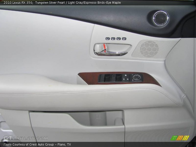 Tungsten Silver Pearl / Light Gray/Espresso Birds-Eye Maple 2010 Lexus RX 350