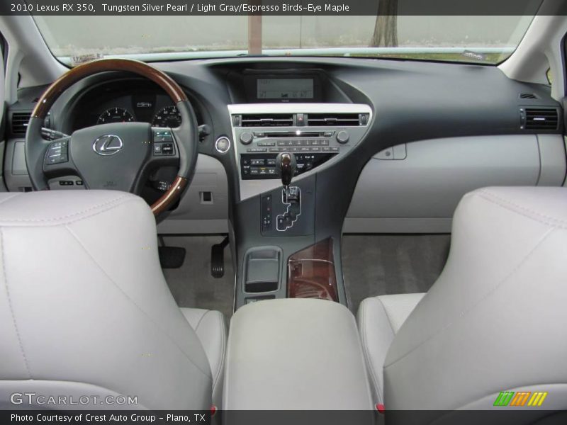 Tungsten Silver Pearl / Light Gray/Espresso Birds-Eye Maple 2010 Lexus RX 350