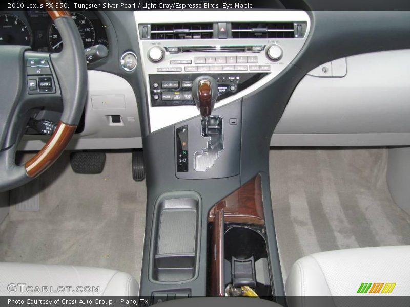 Tungsten Silver Pearl / Light Gray/Espresso Birds-Eye Maple 2010 Lexus RX 350