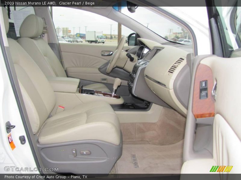 Glacier Pearl / Beige 2009 Nissan Murano LE AWD