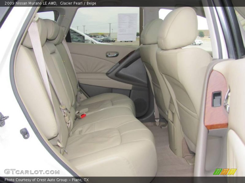 Glacier Pearl / Beige 2009 Nissan Murano LE AWD