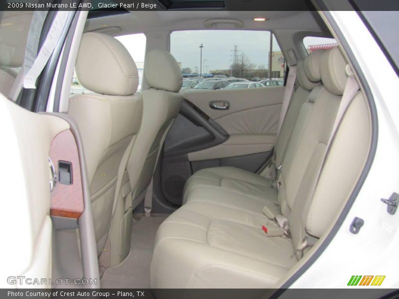 Glacier Pearl / Beige 2009 Nissan Murano LE AWD
