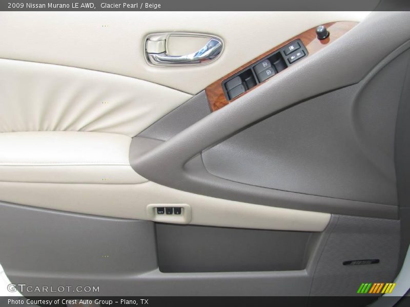 Glacier Pearl / Beige 2009 Nissan Murano LE AWD