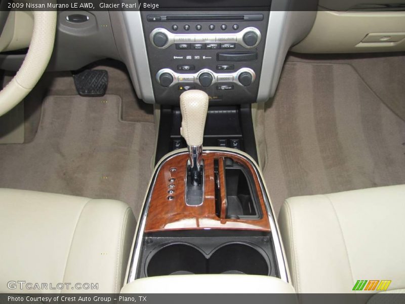 Glacier Pearl / Beige 2009 Nissan Murano LE AWD