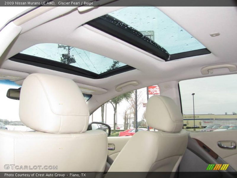 Glacier Pearl / Beige 2009 Nissan Murano LE AWD