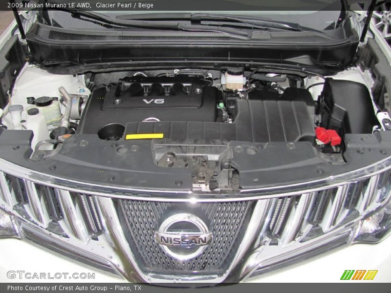 Glacier Pearl / Beige 2009 Nissan Murano LE AWD