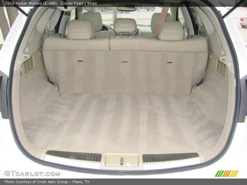 Glacier Pearl / Beige 2009 Nissan Murano LE AWD