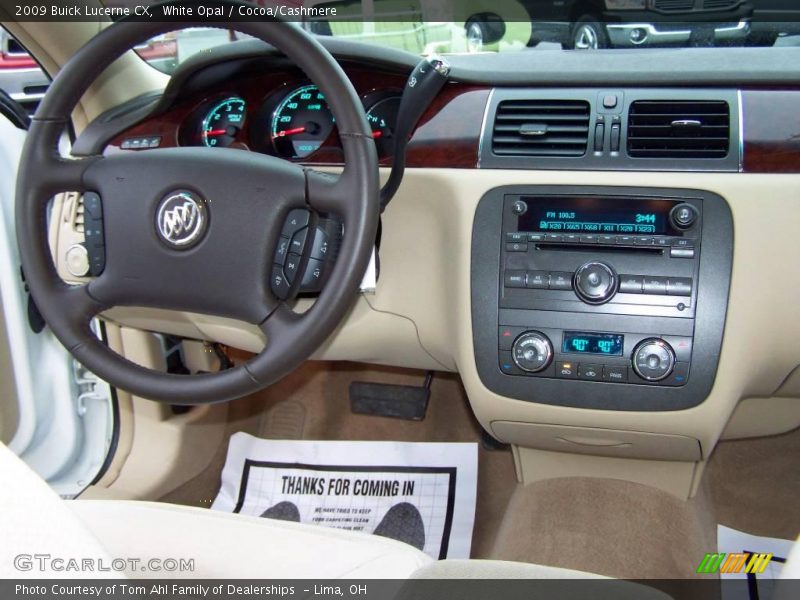 White Opal / Cocoa/Cashmere 2009 Buick Lucerne CX